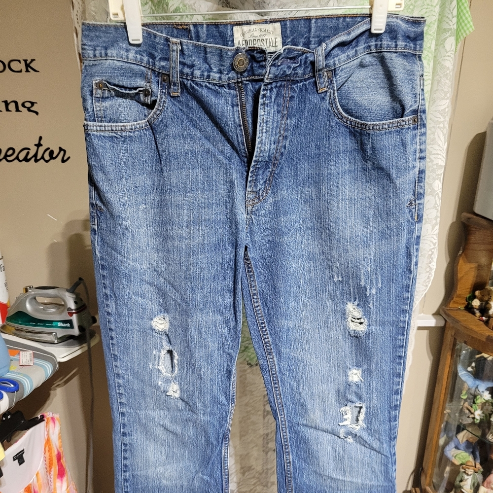 (2755)AEROPOSTALE.Original Q uality,since1987,Men'sSize 32/34,Slim BootCut Jeans